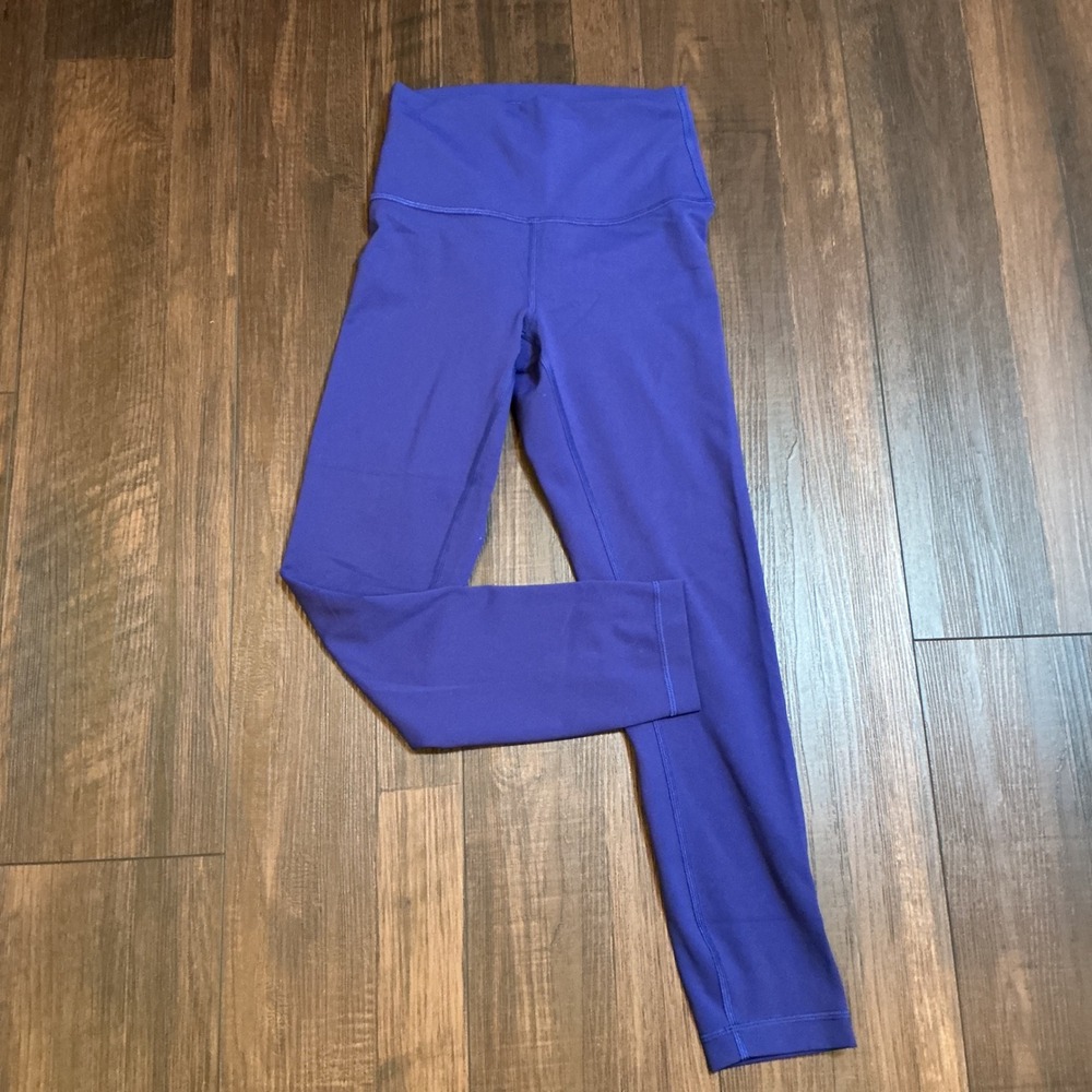 Lululemon Wunder Train High-Rise Tight 25 Larkspur Blue Workout Leggings Size 4